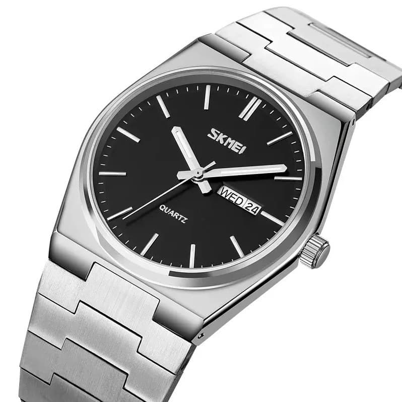 Годинники наручні 9288SIBK SKMEI, SILVER-BLACK — фото 3