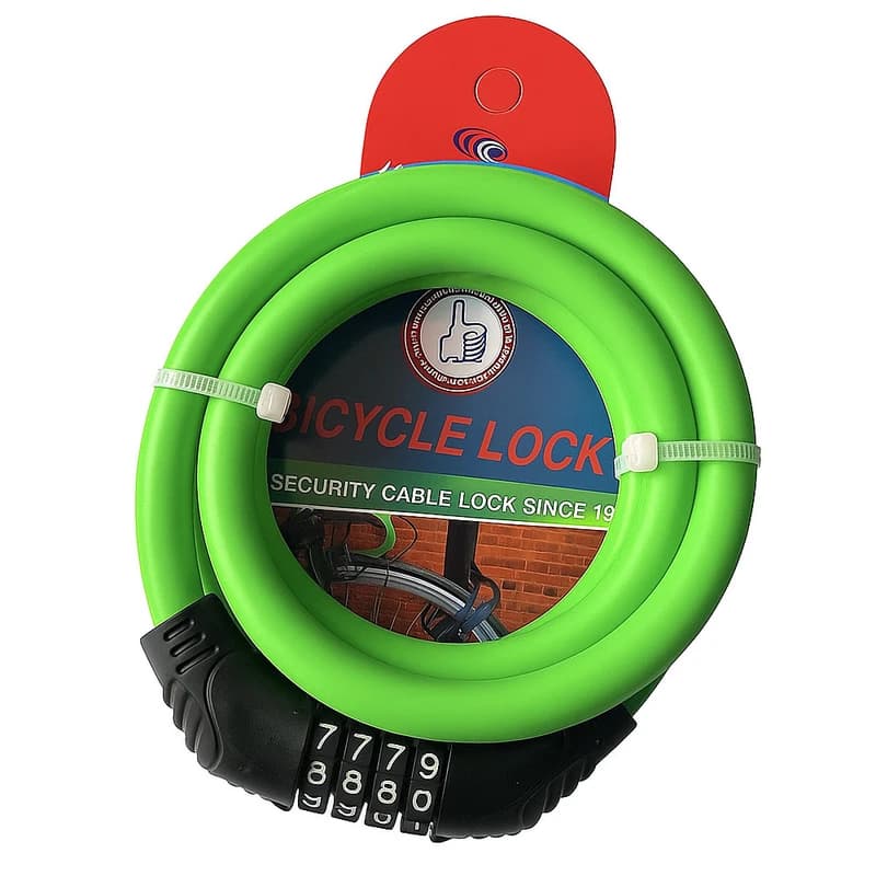 Замок велосипедний KIHUU LOCK 2809, 12*80 тросовий, кодовий — фото 2