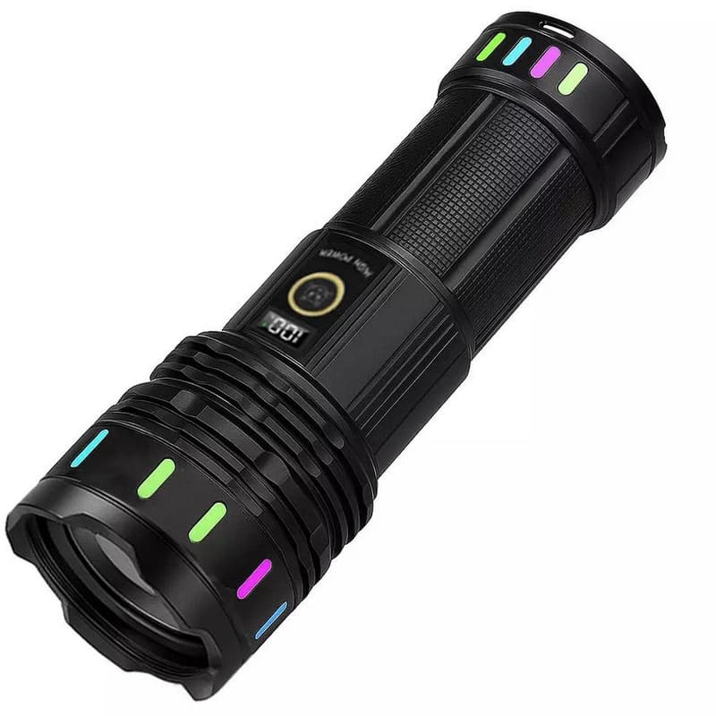 Далекобійний ліхтар YEMAO YM-G646-1, 4000LM, акумулятор 45650 (10000 mAh), чохол, блок живлення — фото 5