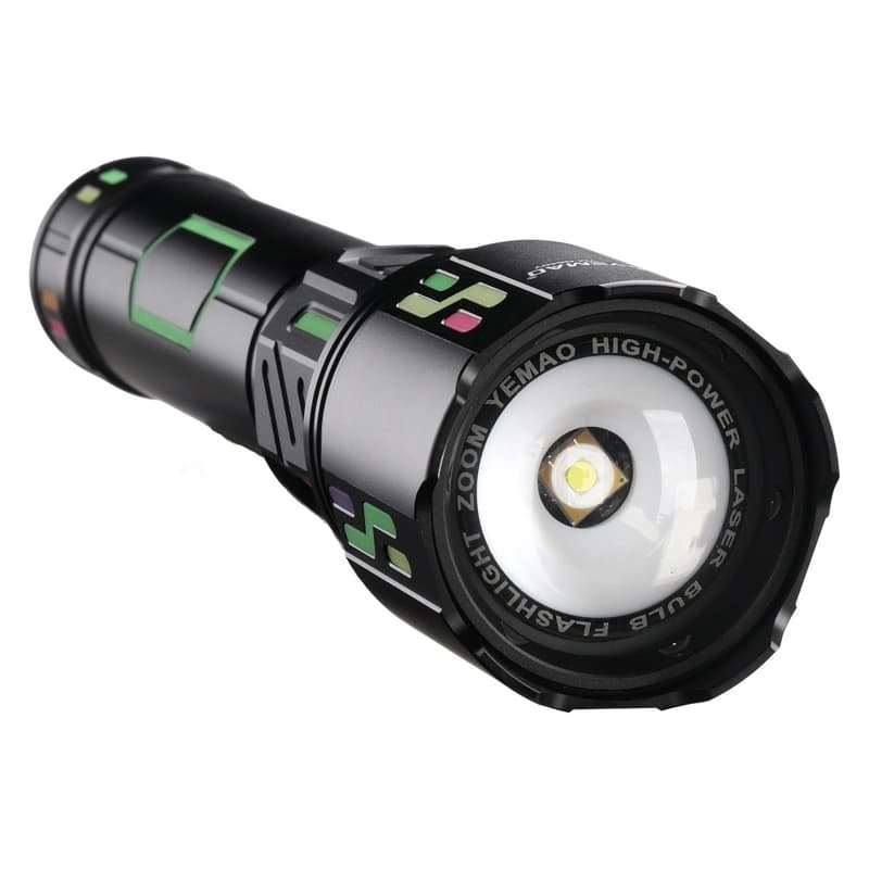 Далекобійний ліхтар YEMAO YM-G640Y, 4000LM, акумулятор 33140 (15000 mAh), чохол, блок живлення — фото 3