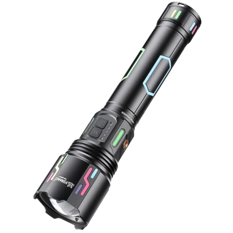 Далекобійний ліхтар YEMAO YM-G640Y, 4000LM, акумулятор 33140 (15000 mAh), чохол, блок живлення — фото 4
