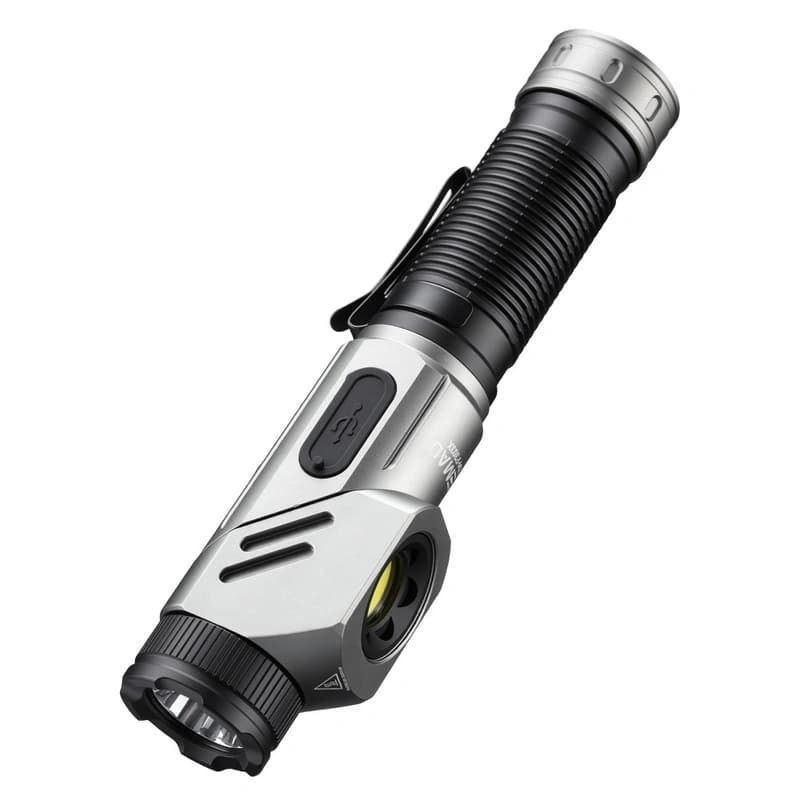 Тактичний ліхтар YEMAO YM-F303X, 1600LM, акумулятори 1x21700 (1x5000 mAh), поворотна голова — фото 4