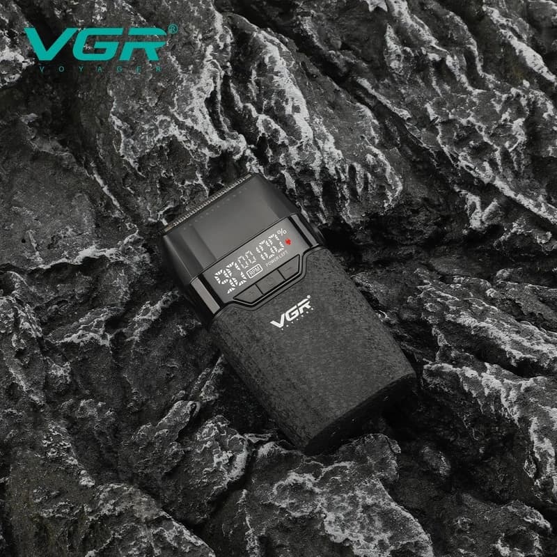 Електробритва VGR V-640S шейвер, подвійне лезо, 9000 RPM, LED Display — фото 4
