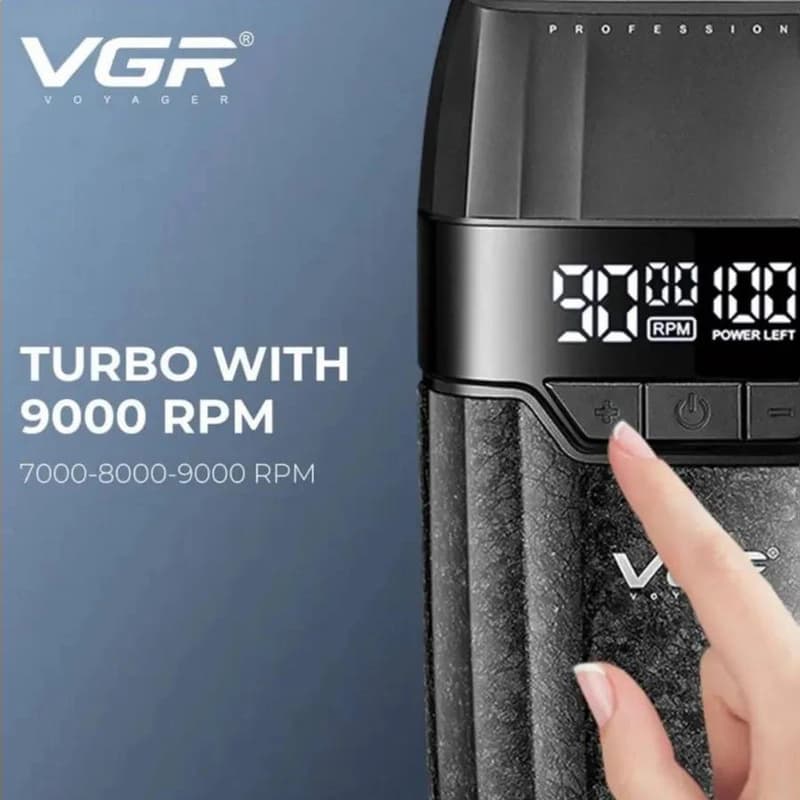 Електробритва VGR V-640S шейвер, подвійне лезо, 9000 RPM, LED Display — фото 8