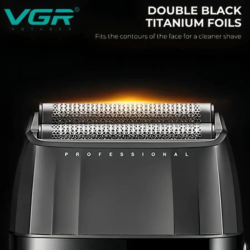 Електробритва VGR V-640S шейвер, подвійне лезо, 9000 RPM, LED Display — фото 9