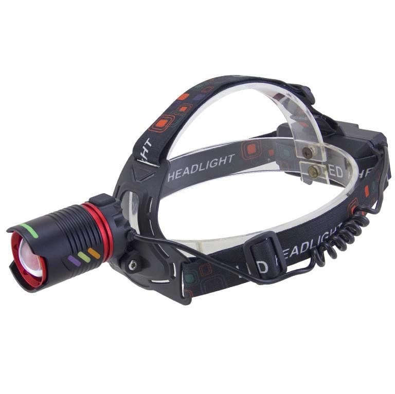 Ліхтар налобний NIGHT VISION FLUORESCENCE CT012-2R-TG, 2x18650, ЗП Type-C, zoom, Box — фото 2