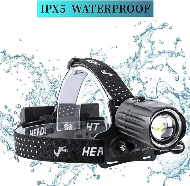 Ліхтар налобний BL-T35-P160, 3x18650, Power Bank, ЗП Type-C, zoom, Box — фото 5