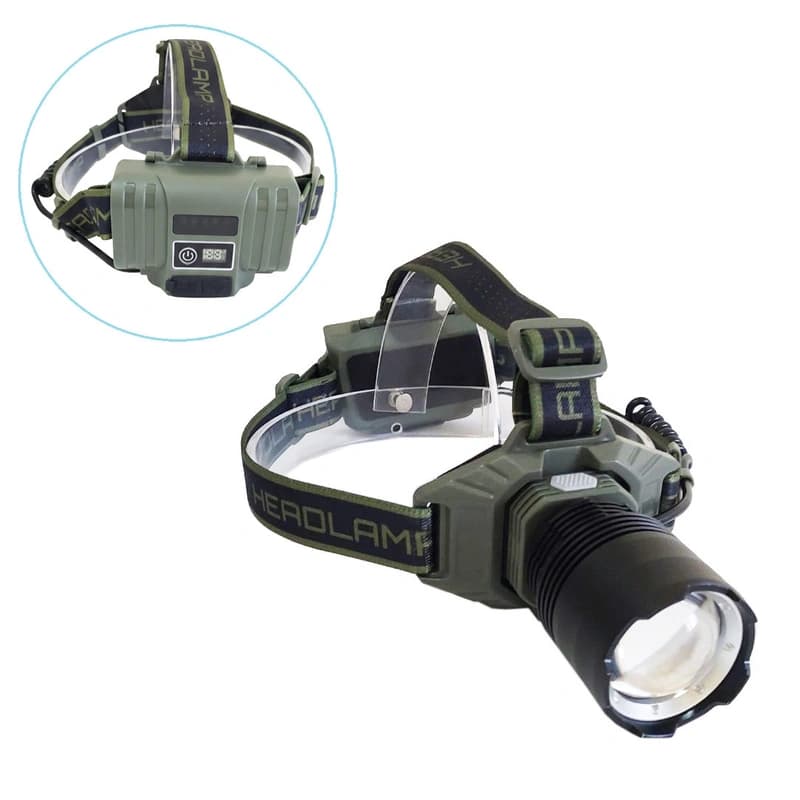 Ліхтар налобний CT023-TG-60W, Power Bank, 2x18650/2x21700, ЗП Type-C, zoom — фото 3
