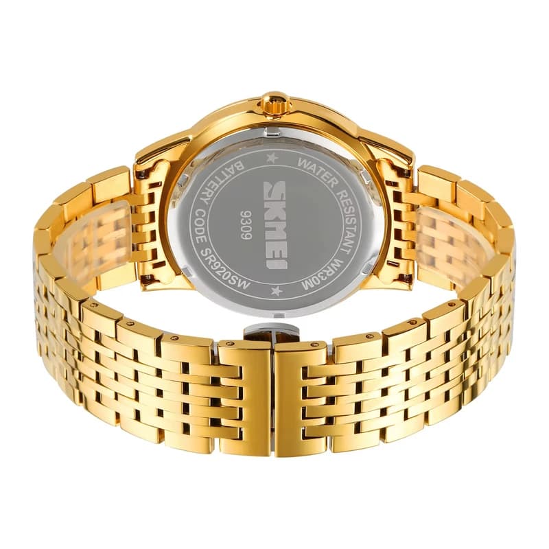 Годинники наручні 9309GDBK SKMEI, GOLD/BLACK — фото 4