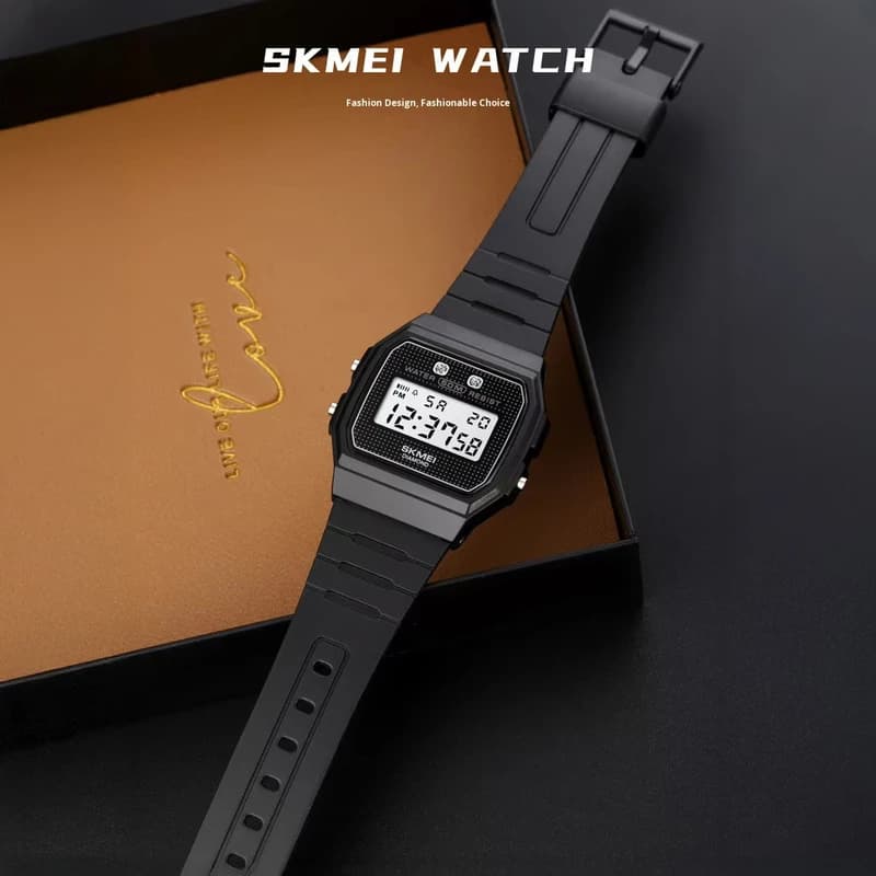 Годинники наручні 1952PBK SKMEI, BLACK-PU BELT — фото 7