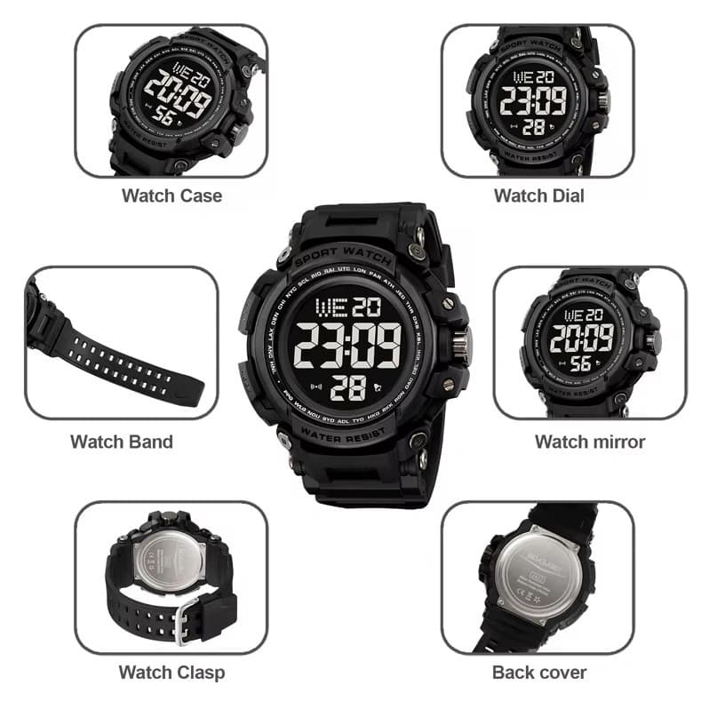 Годинники наручні 2422BK SKMEI, BLACK — фото 4