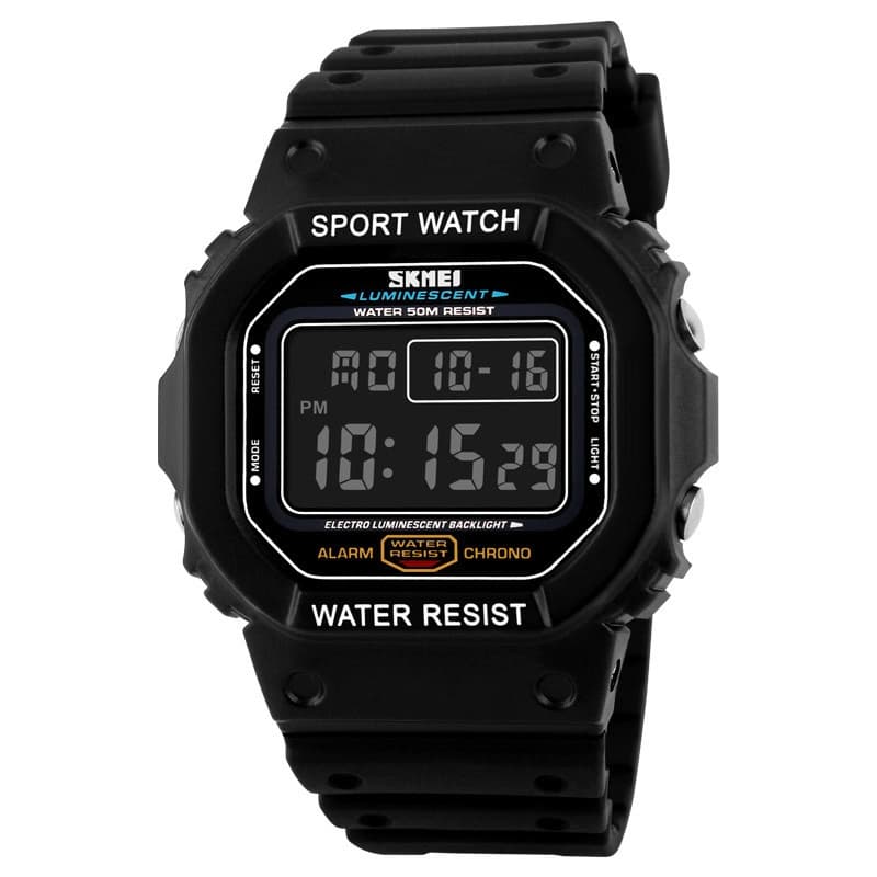 Годинники наручні 1134BKBK SKMEI, BLACK/BLACK — фото 2