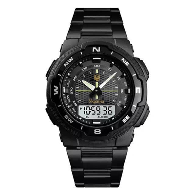 Годинники наручні 1370BKWT SKMEI, BLACK/WHITE, UKRAINE