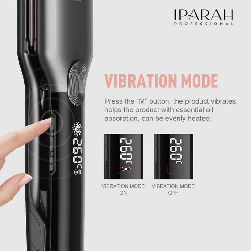 Випрямляч для волосся IPARAH P-113, 45мм, 160-260°C, керамічне покриття, LED дисплей, 65 Вт — фото 5