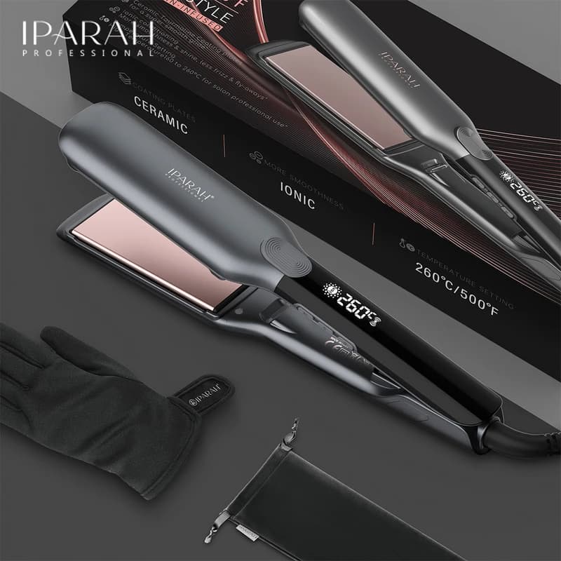 Випрямляч для волосся IPARAH P-113, 45мм, 160-260°C, керамічне покриття, LED дисплей, 65 Вт — фото 7