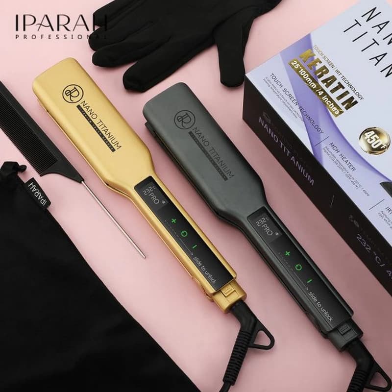 Випрямляч для волосся IPARAH P-128B GREY, 39мм, 50-232 ° C, керамічне покриття, 50 W, LED display — фото 8