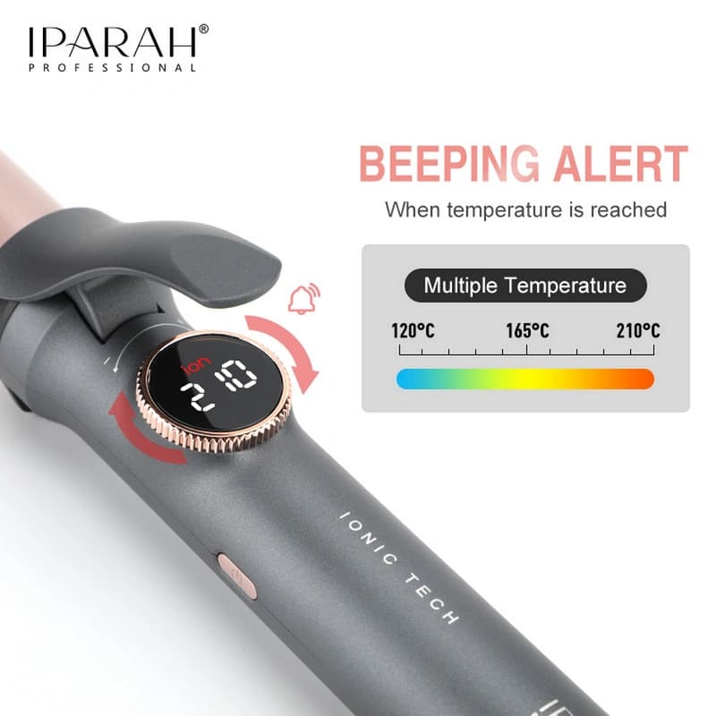 Плойка IPARAH P-205, 28mm, 120-210°C, керамічне покриття, LED display, 70W — фото 7