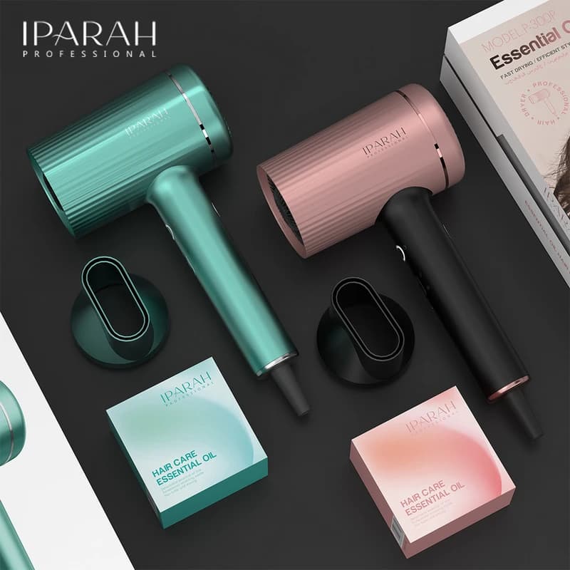Професійний фен IPARAH P-300P PINK, 2 рівня обдува, 3 рівня температури, 1500W-1600W, ефірна олія — фото 5