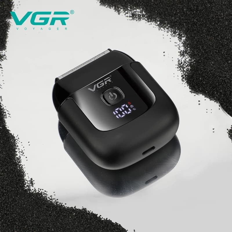 Електробритва VGR V-380 BLACK шейвер, потрійне лезо, IPX6 — фото 6