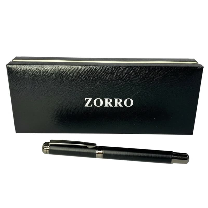 Ручка ролерна ZORRO у подарунковій коробці (чорна) 008 — фото 7