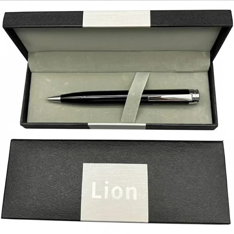 Кулькова ручка в подарунковому футлярі, металева LION 100