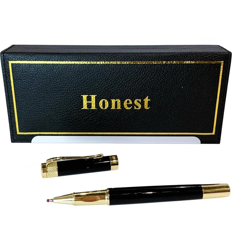 Подарункова ручка кулькова Honest 3232 чорна — фото 2