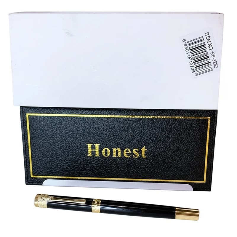 Подарункова ручка кулькова Honest 3232 чорна — фото 7