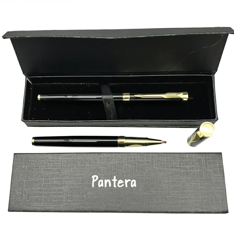 Подарункова ручка ролерна Pantera у футлярі (чорно-золота) 3560