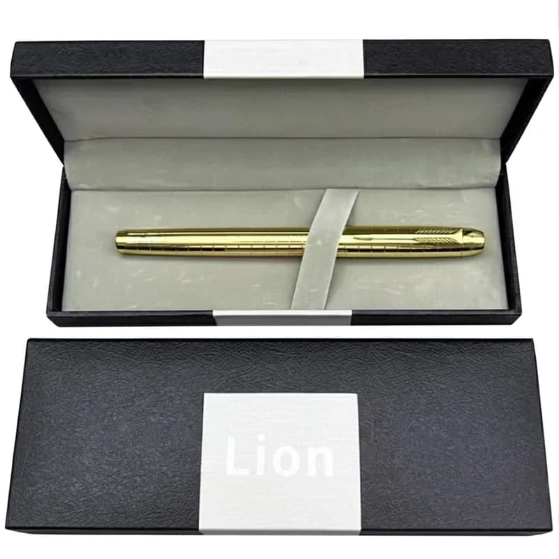 Подарункова ручка в коробці Lion (золота) 870