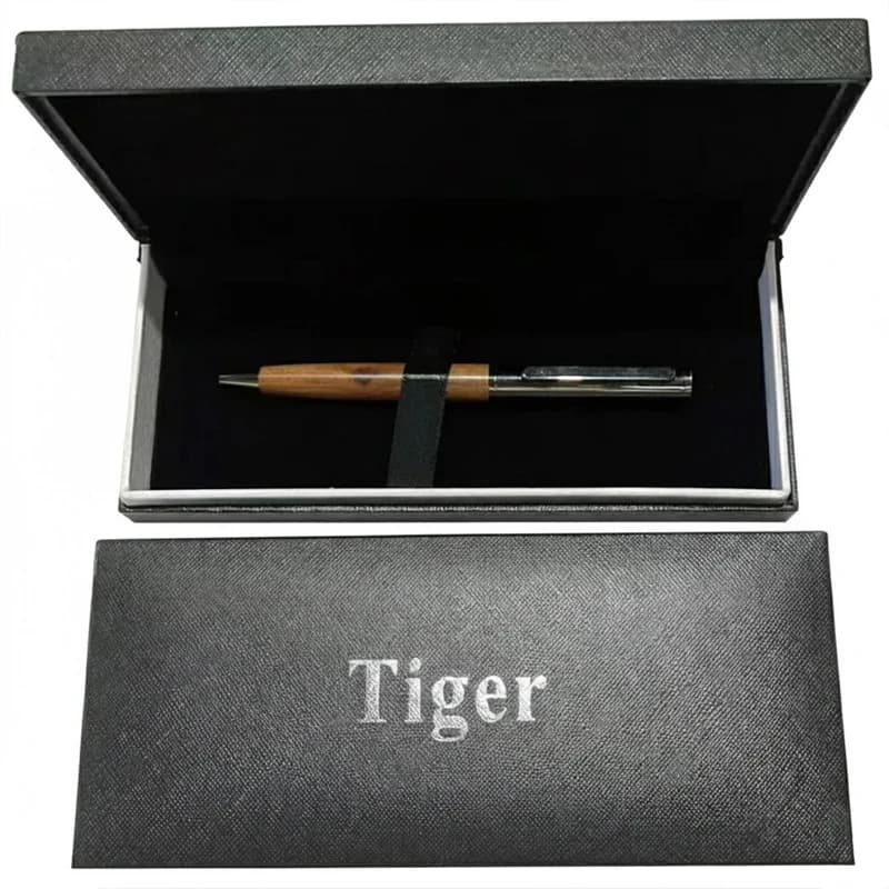 Подарункова кулькова ручка Tiger у футлярі (дерев'яна) 907