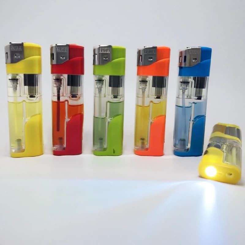Запальничка п'єзо з ліхтариком прозора кольорова FENIX LIGHTER 288-47 — фото 3