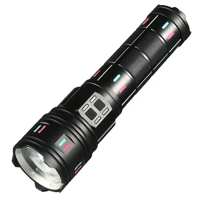 Ліхтар NIGHT VISION FLUORESCENCE AK177-WHITE LASER LED PM60-TG, 8x18650 3.7V, Power Bank, ЗП Type-C, zoom, 5 фільтрів — фото 2