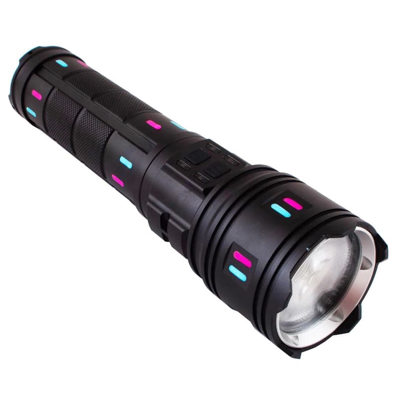 Ліхтар NIGHT VISION FLUORESCENCE AK177-WHITE LASER LED PM60-TG, 8x18650 3.7V, Power Bank, ЗП Type-C, zoom, 5 фільтрів — фото 10