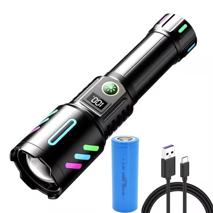 Ліхтар NIGHT VISION FLUORESCENCE W514/1143-WHITE LASER LED PM10-TG, 1x26650, Power Bank, ЗП Type-C, zoom — фото 9
