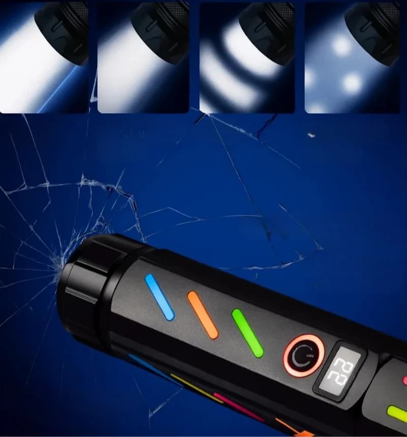 Ліхтар NIGHT VISION FLUORESCENCE 530 WHITE LASER LED PM30-TG, Power Bank, 1x18650, ЗП Type-C, zoom, Box — фото 3