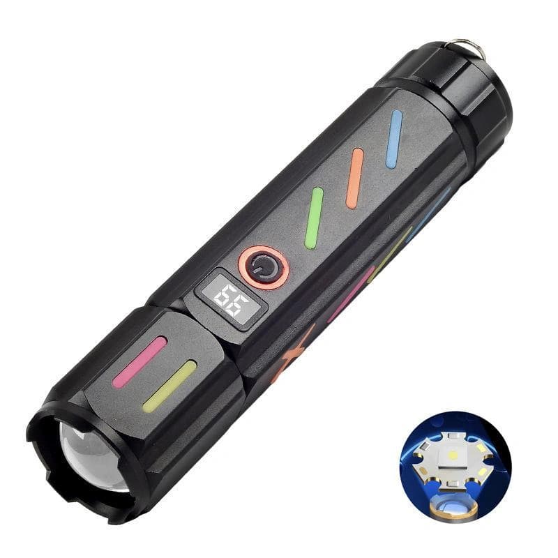 Ліхтар NIGHT VISION FLUORESCENCE 530 WHITE LASER LED PM30-TG, Power Bank, 1x18650, ЗП Type-C, zoom, Box — фото 9