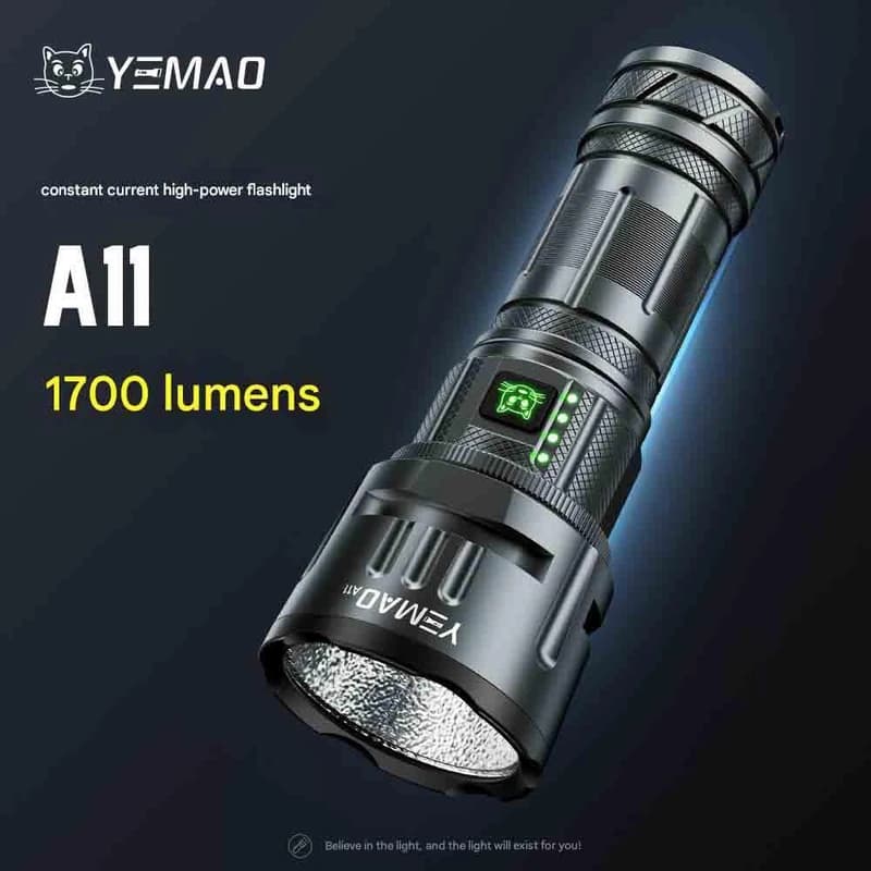 Ліхтар YEMAO YM-A11 XH P70, 1x32700, Power Bank, ЗУ Type-C — фото 3