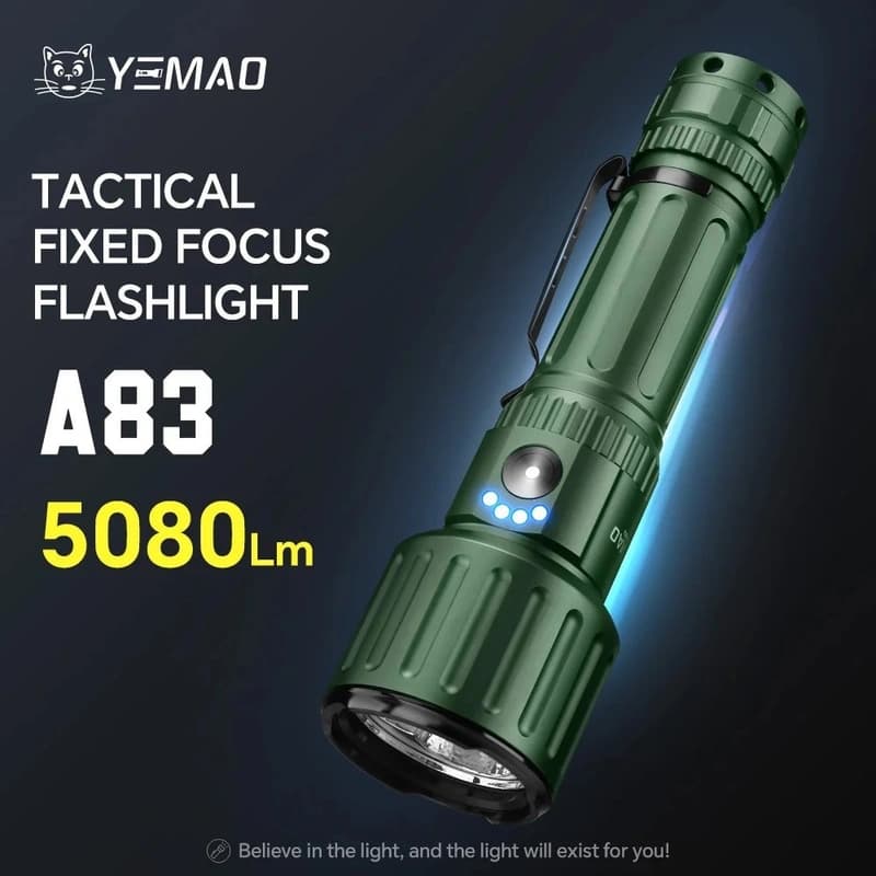 Ліхтар YEMAO YM-A83 3KX50, 1x21700, ЗУ Type-C — фото 10