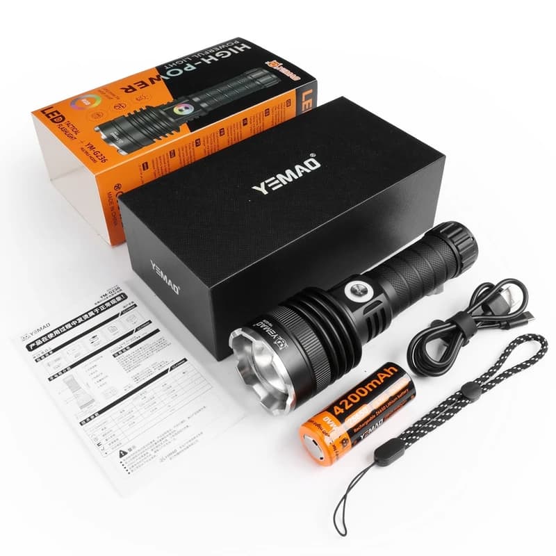 Ліхтар YEMAO YM-G236 TG 50W, 1x26650, ЗУ Type-C, zoom — фото 4