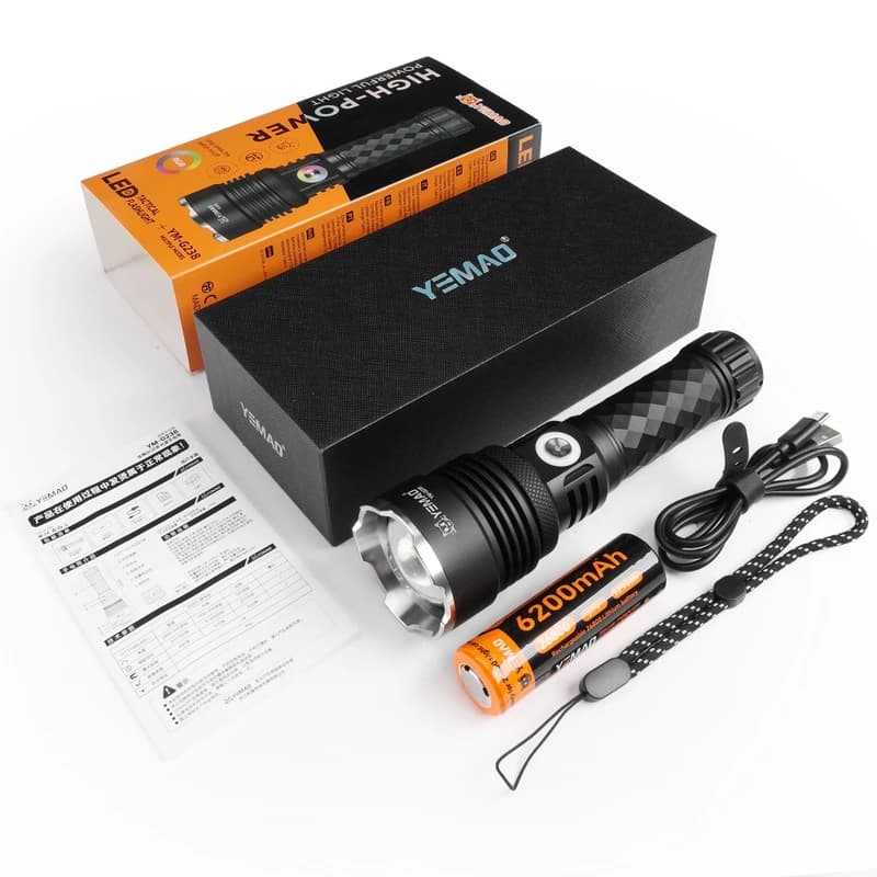 Ліхтар YEMAO YM-G238 TG 50W, 1x26800, ЗУ Type-C, zoom — фото 4