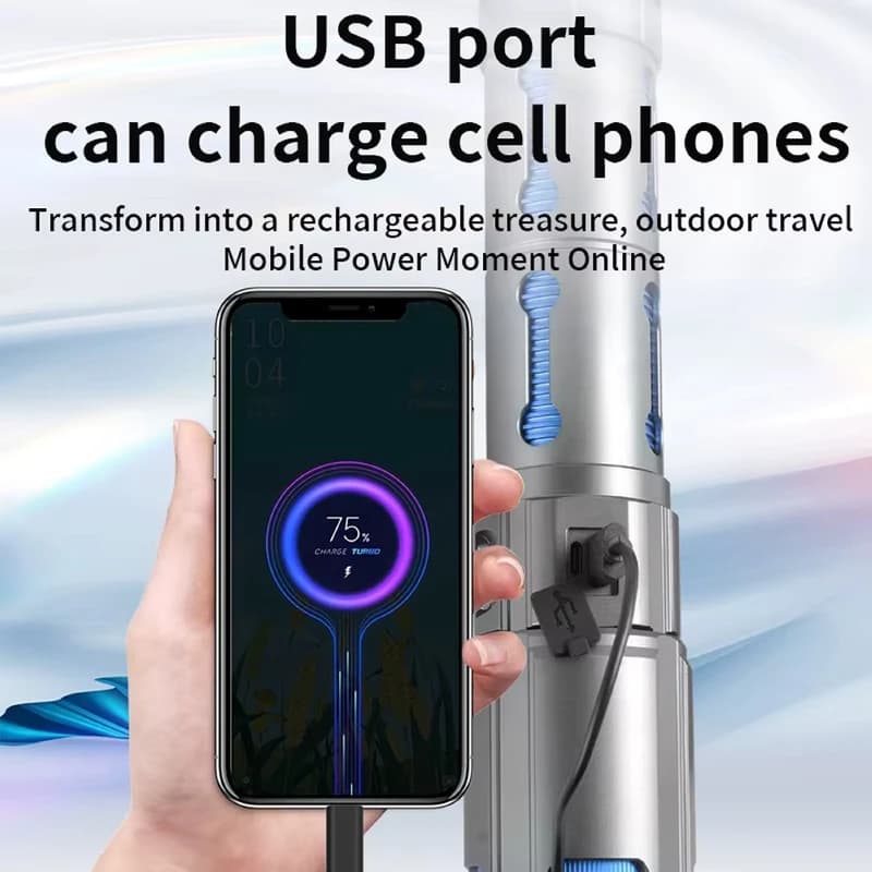 Ліхтар YEMAO YM-G530 TG 30W, 1x40700, Power Bank, ЗУ Type-C, zoom, захист від комарів — фото 3