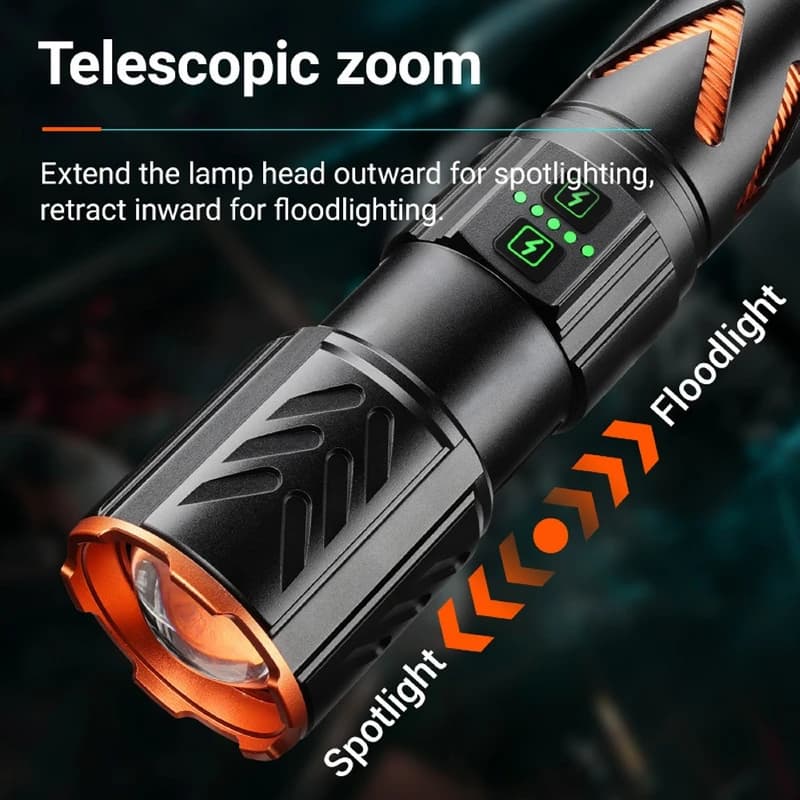 Ліхтар YEMAO YM-G531 TG 30W, 1x40700, Power Bank, ЗУ Type-C, zoom, захист від комарів — фото 7