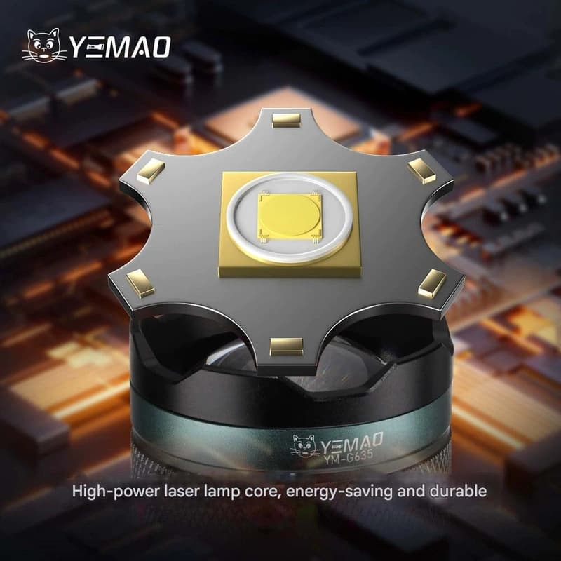 Ліхтар YEMAO YM-G635 TG 30W, 1x401350, Power Bank, ЗУ Type-C, zoom, кейс — фото 5