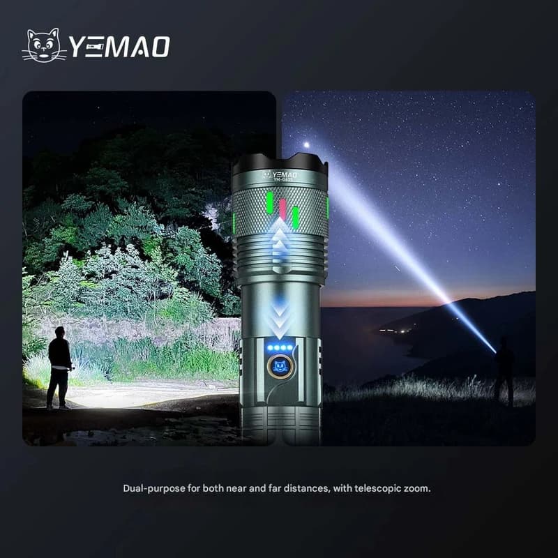 Ліхтар YEMAO YM-G635 TG 30W, 1x401350, Power Bank, ЗУ Type-C, zoom, кейс — фото 7