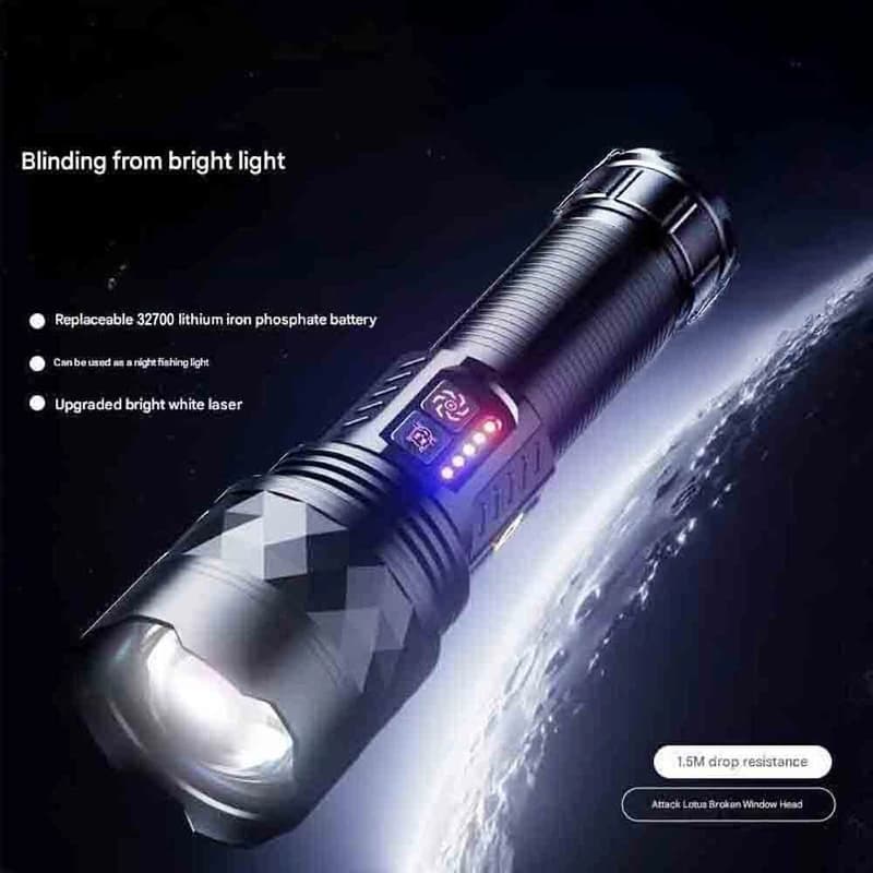 Ліхтар YEMAO YM-G641-1 TG 60W, 1x32700, Power Bank, ЗУ Type-C, zoom, кейс — фото 6