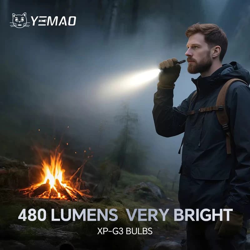Фонарь YEMAO YM-M91 XPG, 1x10280, ЗУ Type-C, 6-in-1 multitool — фото 3