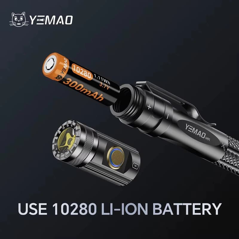 Фонарь YEMAO YM-M91 XPG, 1x10280, ЗУ Type-C, 6-in-1 multitool — фото 8