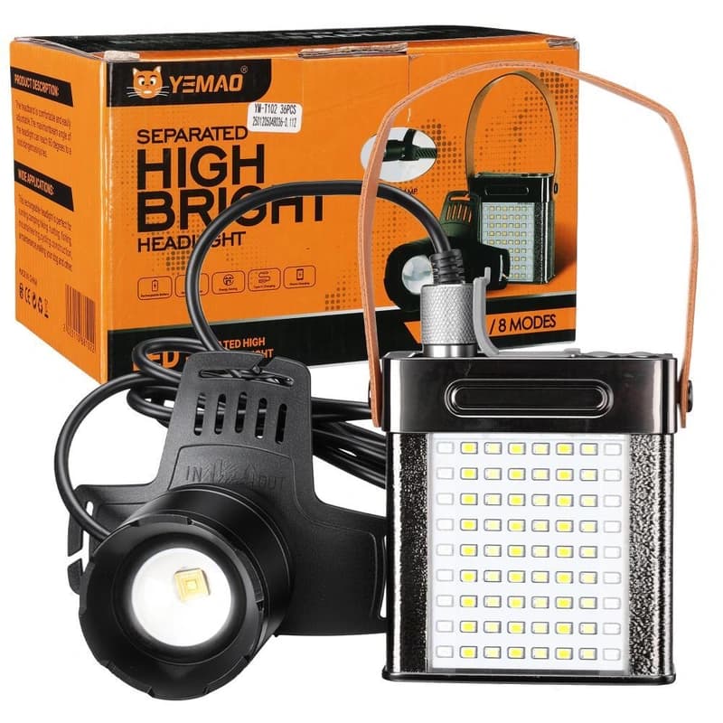 Ліхтар налобний YEMAO YM-T102 TG+SMD(White+Red)