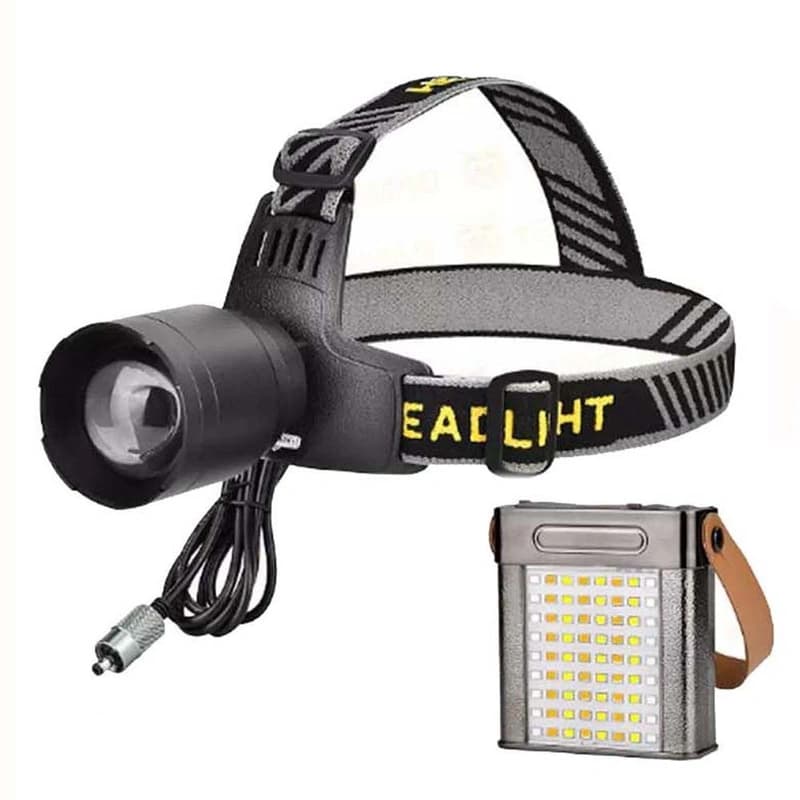 Ліхтар налобний YEMAO YM-T102 TG+SMD(White+Red), Li-Ion акумулятор, ЗУ Type-C, Internal battery, zoom — фото 4