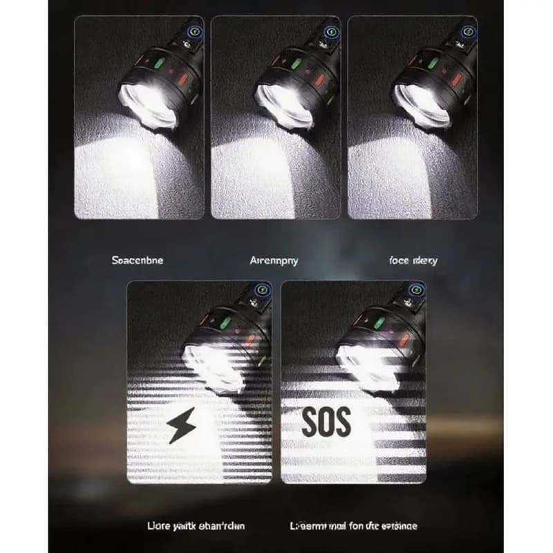 Ліхтар YEMAO YM-G705-2 TG, 1x33140, Power Bank, ЗУ Type-C, zoom — фото 3